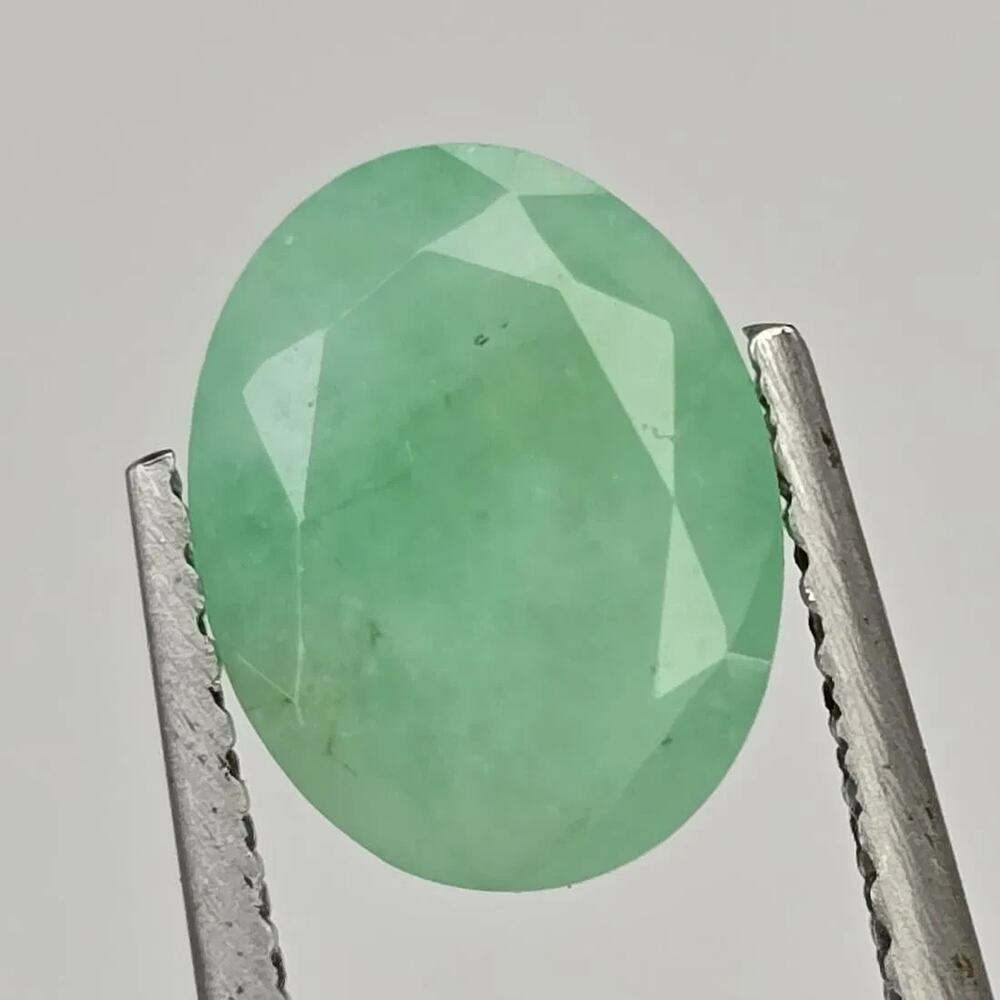 Natural Green Emerald 1.63ct 9x7mm Loose Gemstone
